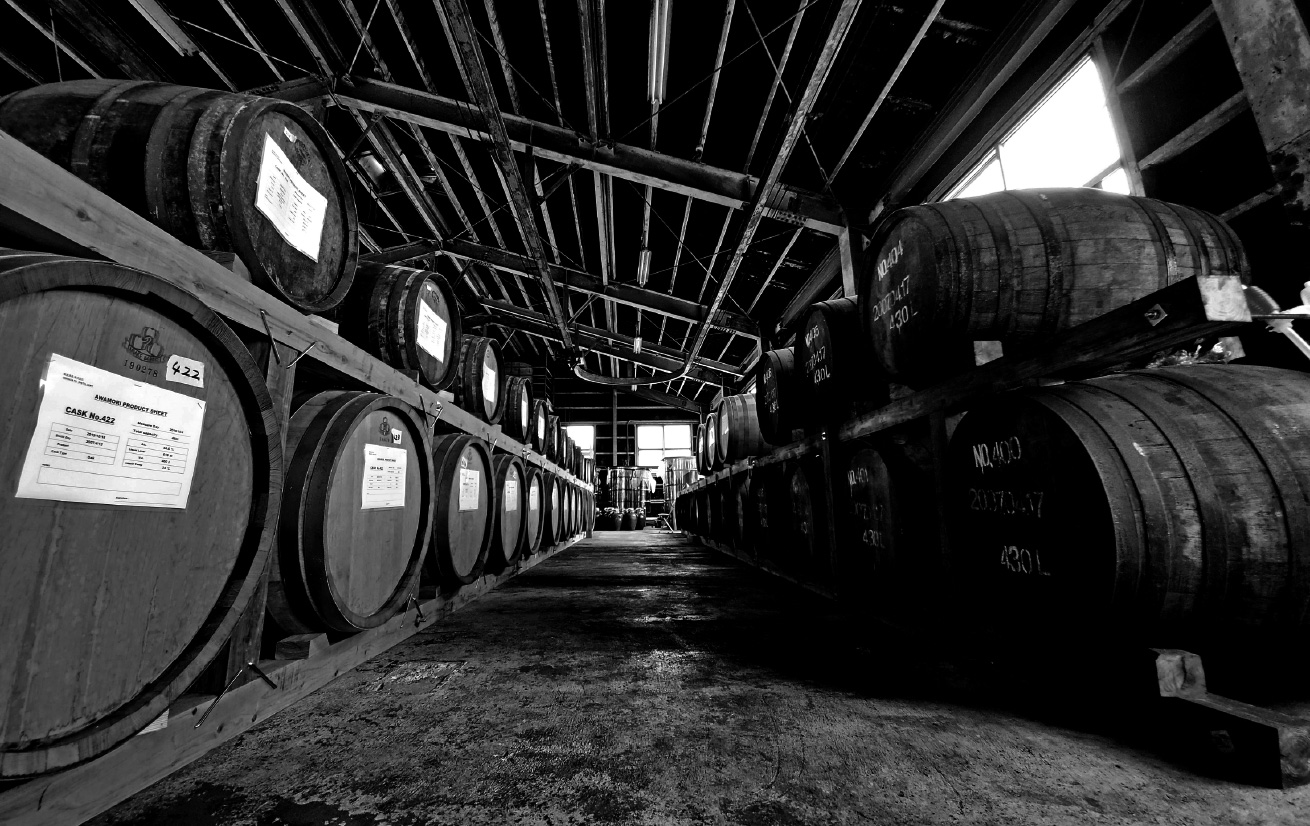 Barrel aging room